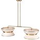 Layla LED 47.9 inch Brushed Brass Island/Pool Table Ceiling Light