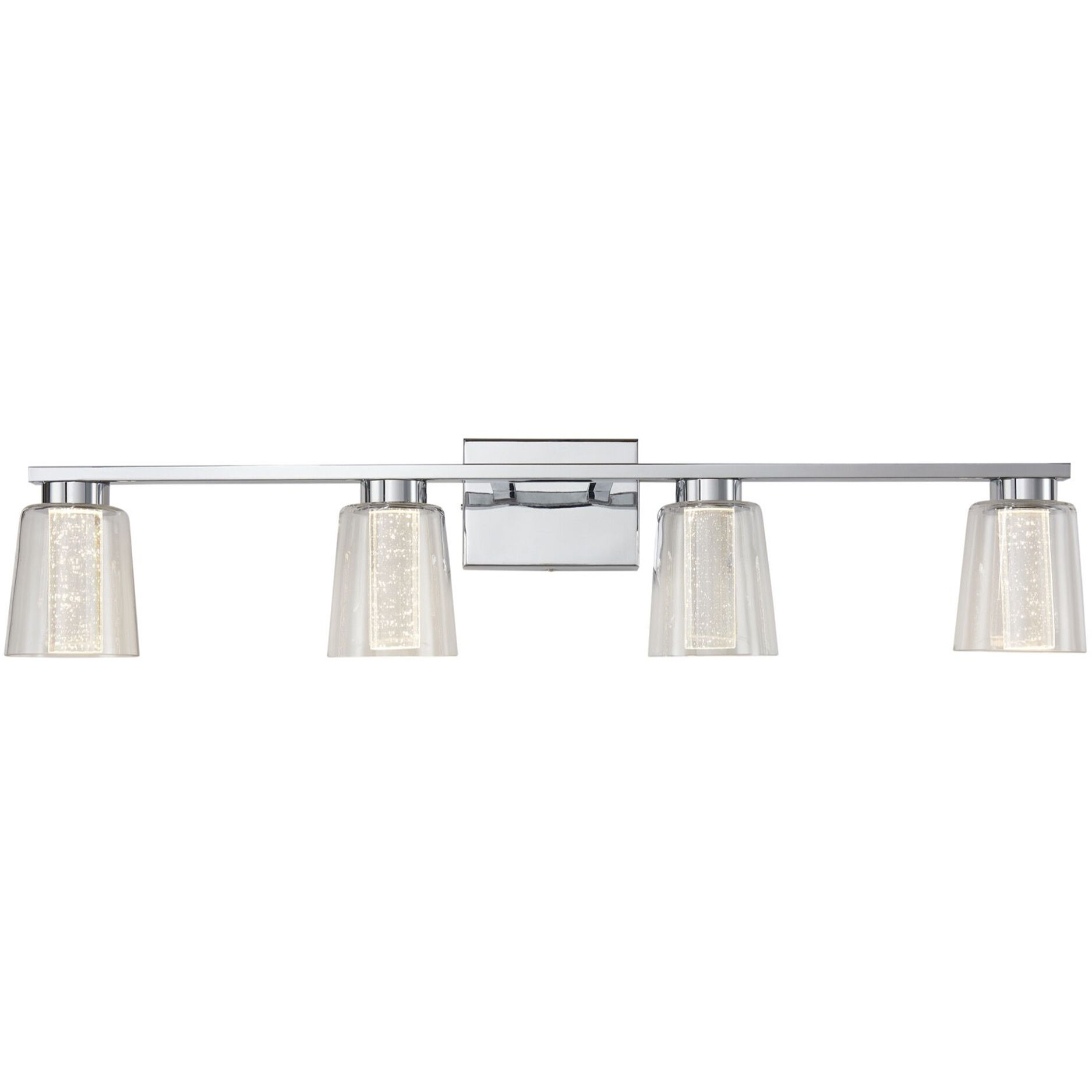 Dalton LED 33.25 inch Chrome Bathroom Vanity Wall Light