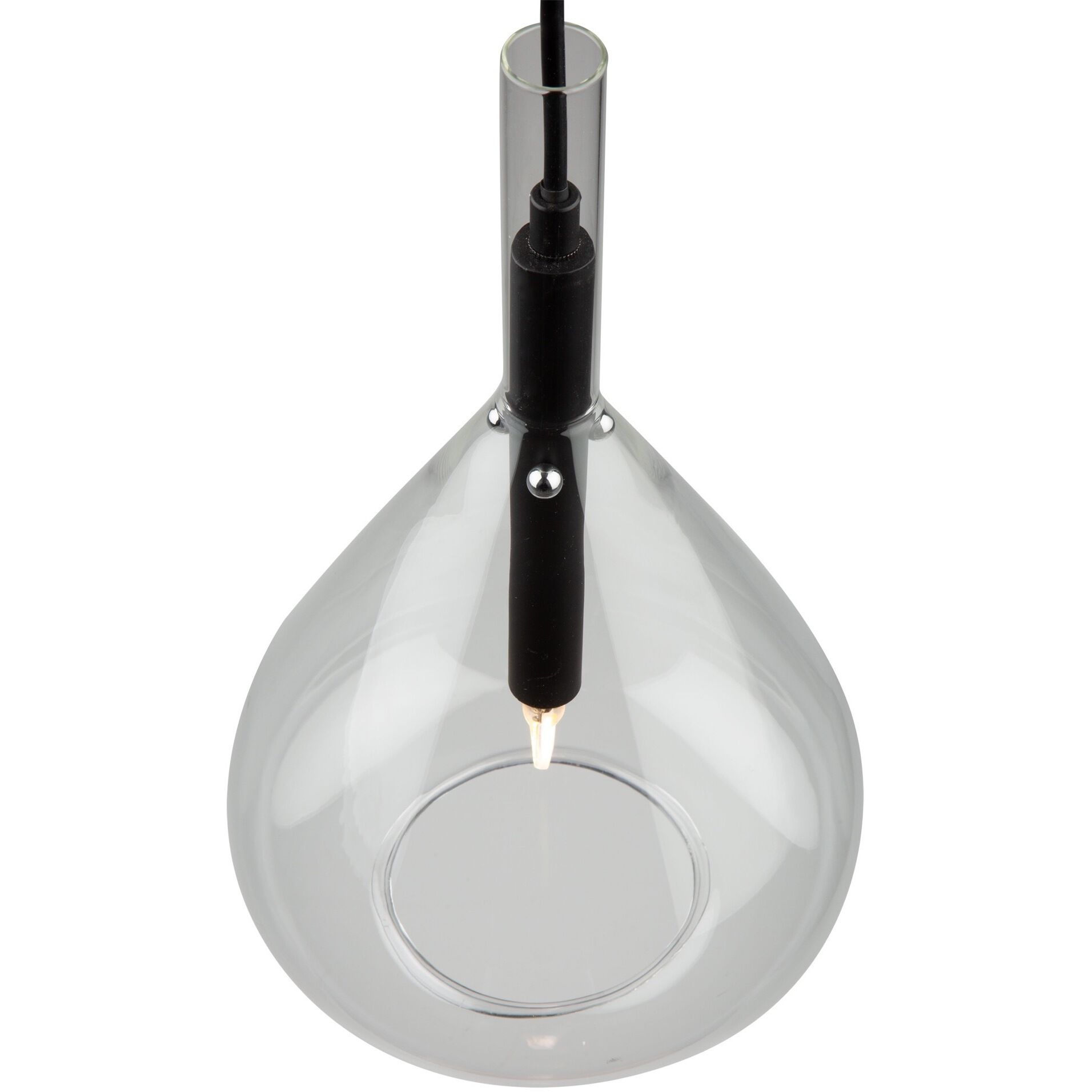 Conic 1 Light 7.9 inch Black Down Pendant Ceiling Light