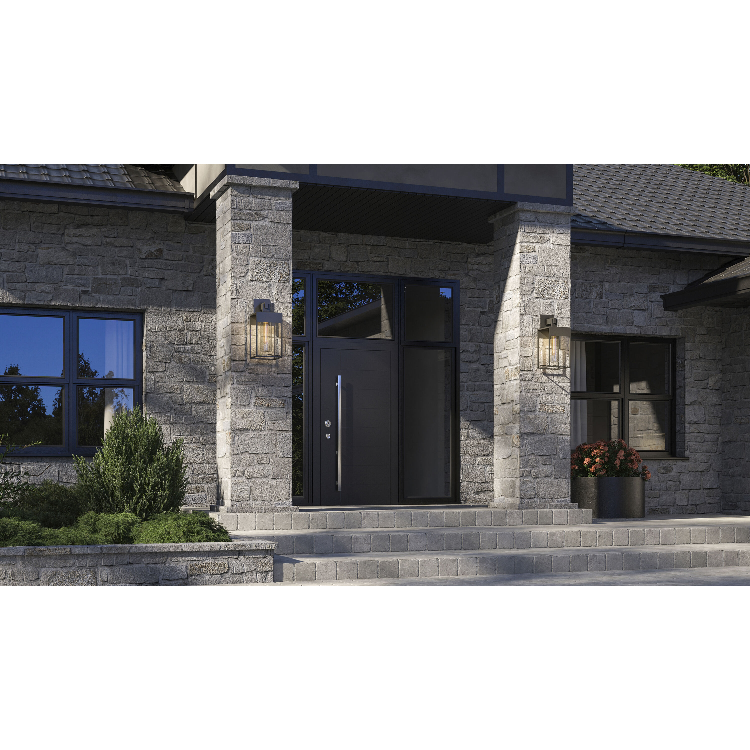 Weybridge LED 20.66 inch Black Outdoor Wall Light, Coach Light