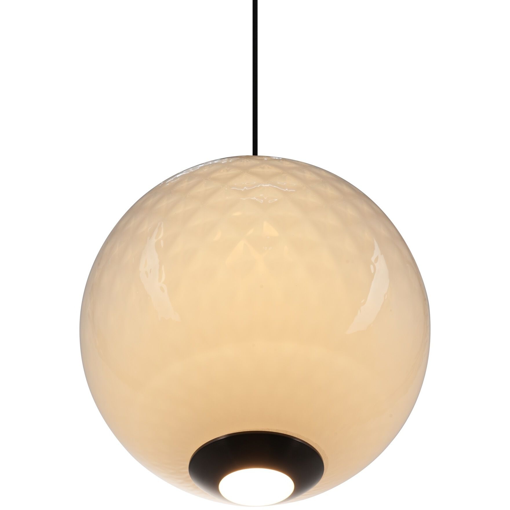 Celeste LED 11.8 inch Gunmetal Pendant Ceiling Light in White Ombre