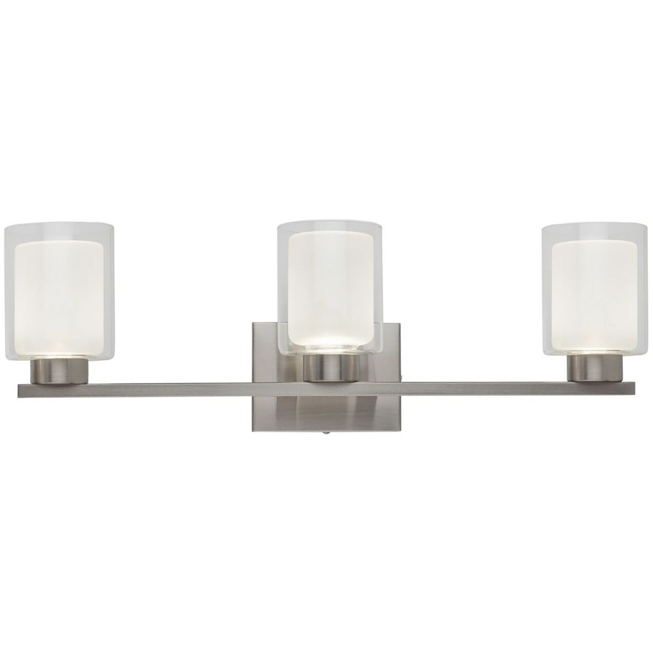 Saville LED 23.4 inch Brushed Nickel Bathroom Vanity Wall Light