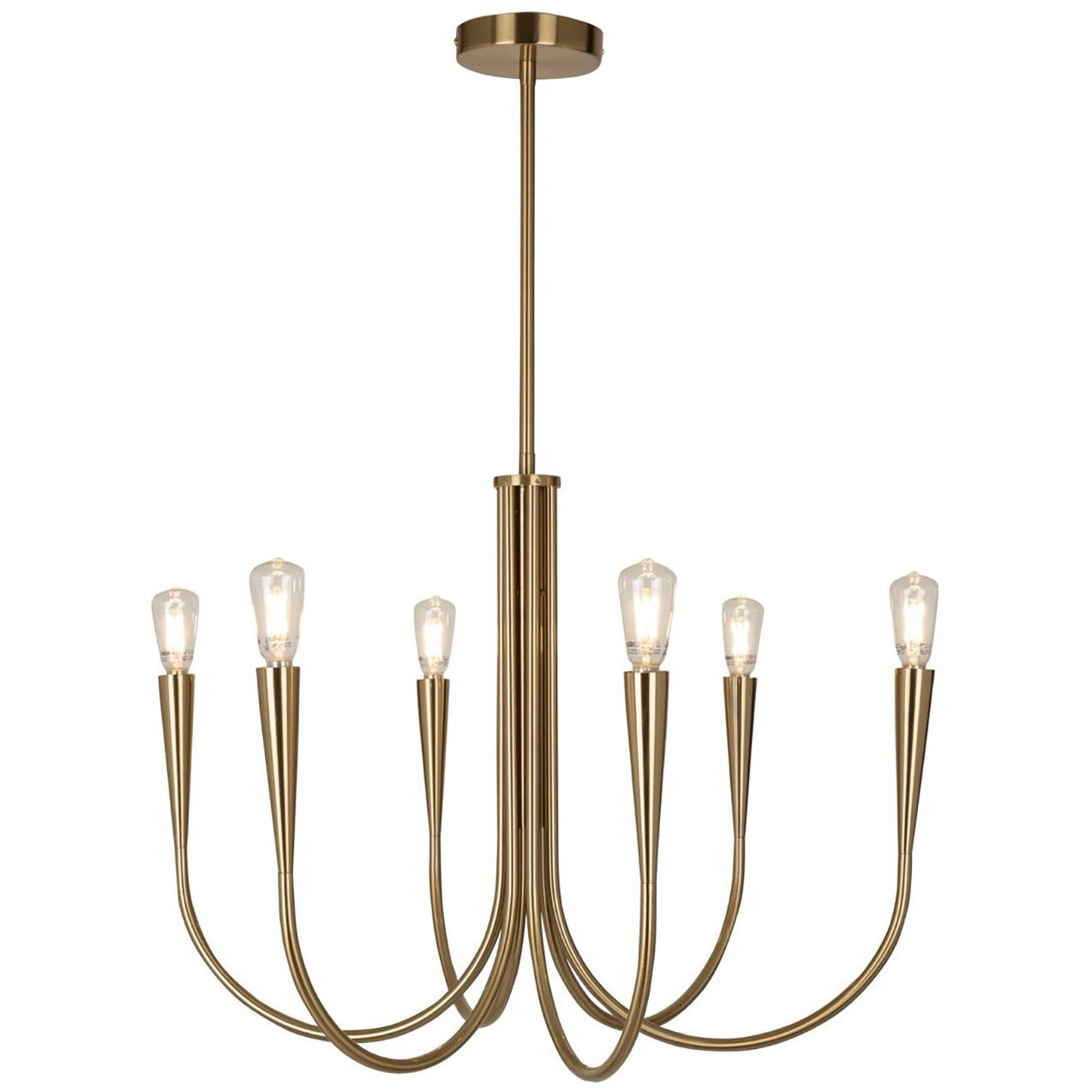 Bronte LED 24.5 inch Brass Chandelier Ceiling Light
