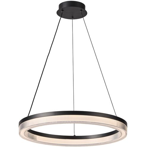 Ari LED 19.7 inch Black Pendant Ceiling Light