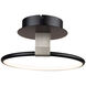 Halo LED 15 inch Black Semi-Flush Mount Ceiling Light