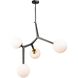 Ravello LED 42 inch Black and Harvest Brass Pendant Ceiling Light