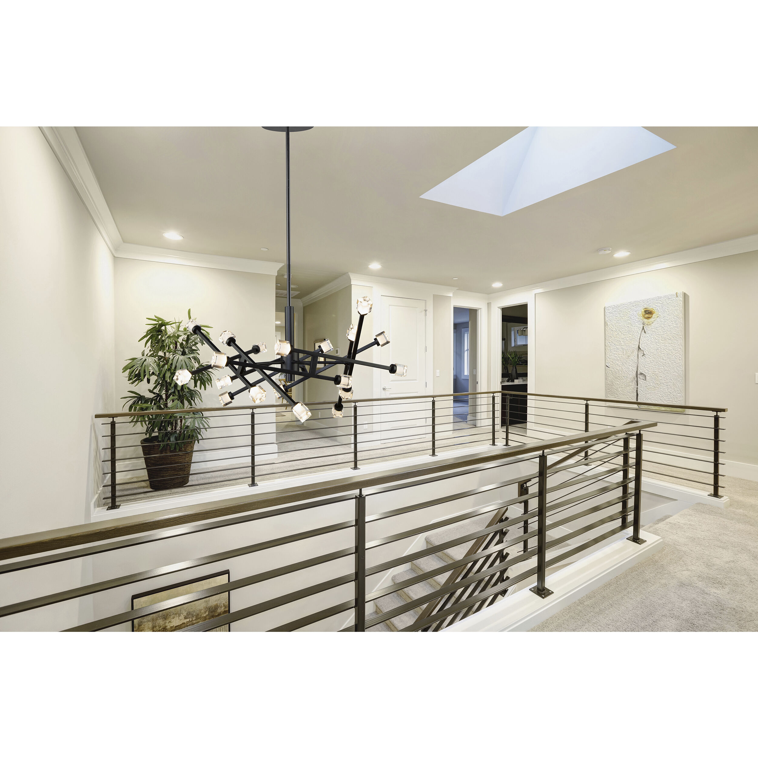 Batton LED 36.5 inch Black Pendant Ceiling Light