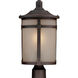 St. Moritz 1 Light 19 inch Bronze Outdoor Post Light