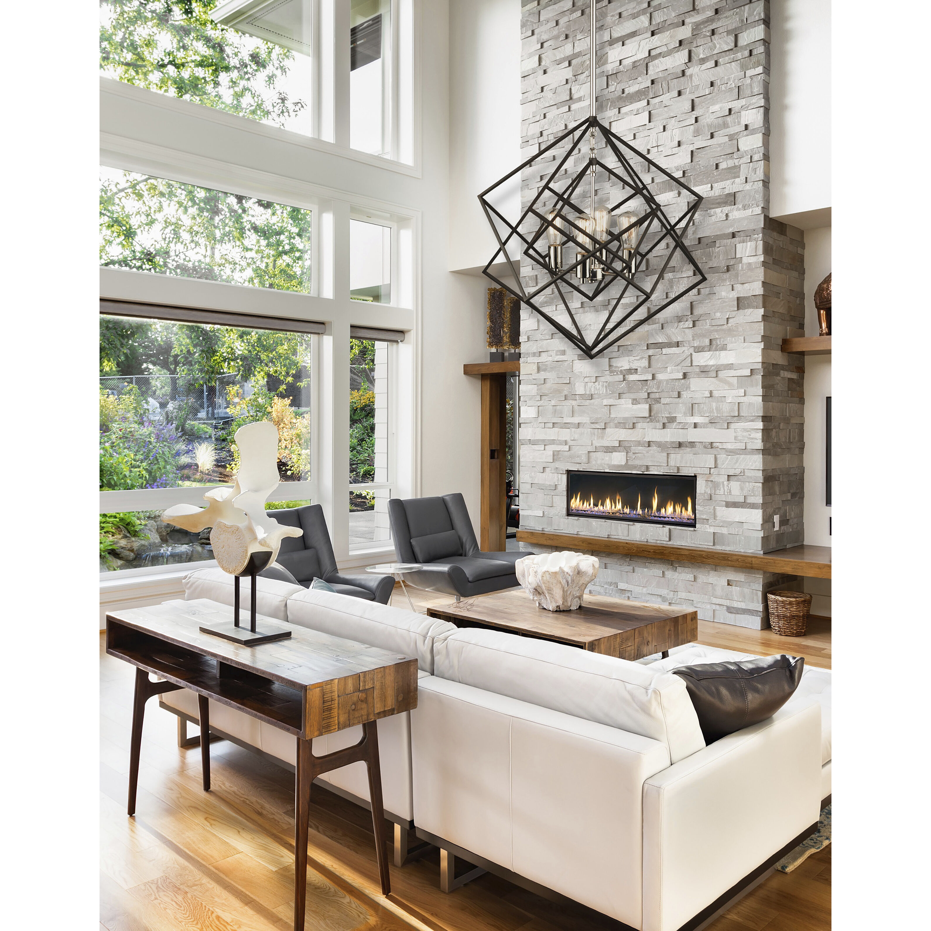 Artistry LED 24 inch Matte Black and Harvest Brass Chandelier Ceiling Light