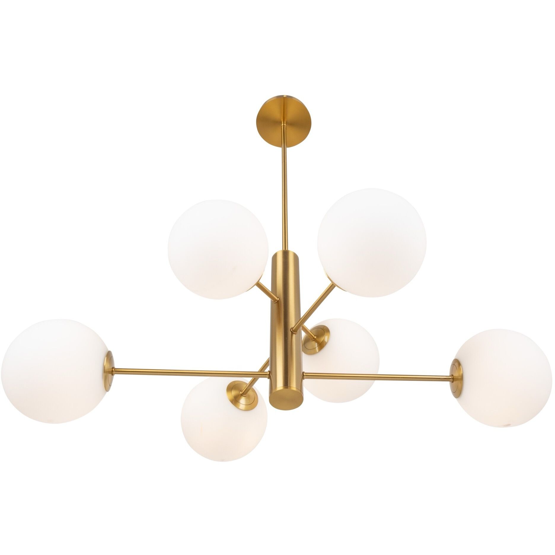 Aurelia LED 23 inch Brass Down Chandeliers Ceiling Light