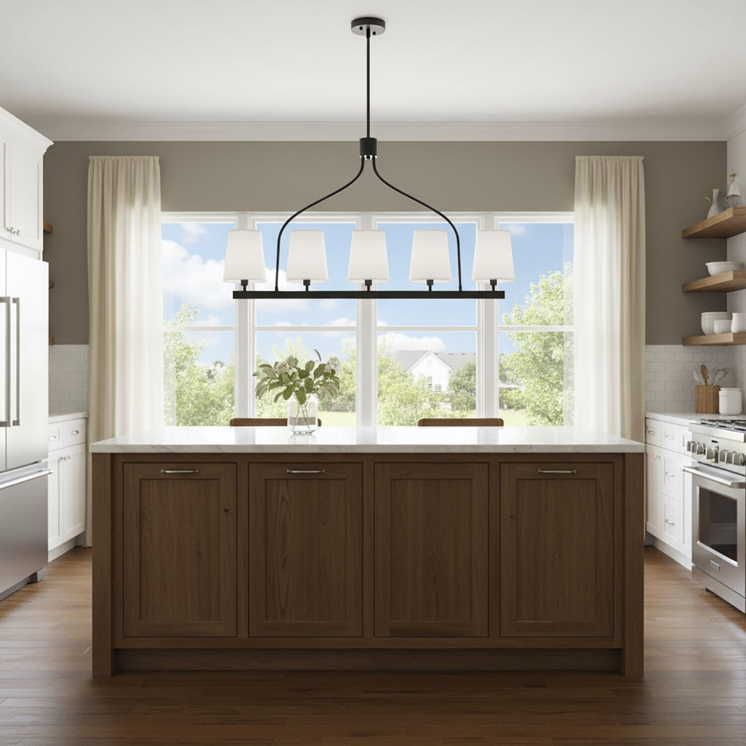 Rhythm Island Light Ceiling Light in Black