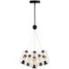 Arlo LED 25.5 inch Black Chandelier Ceiling Light