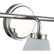 Zoey 3 Light 22 inch Polished Nickel Bathroom Vanity Wall Light