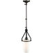 Brydon LED 6.5 inch Black Sconce/Pendant Ceiling Light