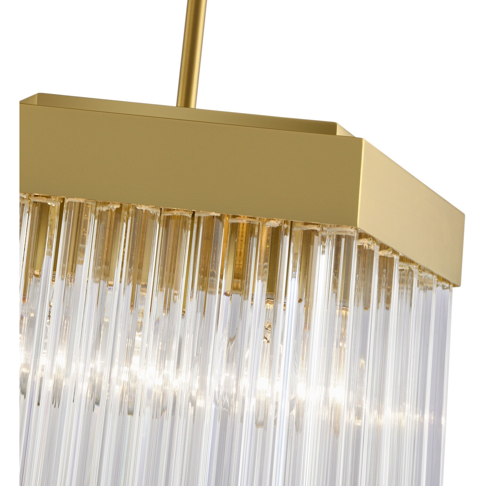 Emma 3 Light 13.87 inch Brushed Brass Pendant Ceiling Light