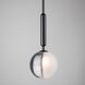 Bolla 1 Light 6 inch Black Down Pendant Ceiling Light