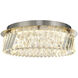 Alya LED 15.75 inch Polished Nickel Flush Mount Ceiling Light