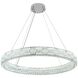 Elegance LED 39.37 inch Polished Nickel Chandelier Ceiling Light