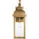 Madrid 1 Light 17.5 inch Weathered Brass Outdoor Wall Sconce