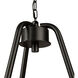 Perris LED 16 inch Black Chandelier Ceiling Light