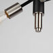 Truro LED 9 inch Black and Brushed Nickel Semi-Flush Mount Ceiling Light