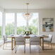 Globo LED 32.5 inch Brushed Brass Chandelier Ceiling Light in Iridescent