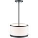 High Street 3 Light 12.01 inch Black Pendant Ceiling Light