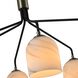 Crema 6 Light 40.55 inch Black and Brushed Brass Chandelier Ceiling Light