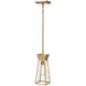 Lucian LED 5 inch Brushed Brass Pendant Ceiling Light