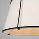 Pullman LED 17 inch Black Semi-Flush Mount Ceiling Light