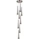 Sunnyvale LED 15.5 inch Pearl Black and Smoke Down Pendant Ceiling Light