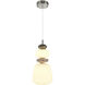 Strata LED 6.7 inch Satin Nickel Pendant Ceiling Light