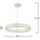Elegance LED 29.92 inch Polished Nickel Chandelier Ceiling Light