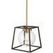 Bridgetown LED 13 inch Black and Harvest Brass Pendant Ceiling Light