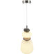 Strata LED 6.7 inch Satin Nickel Pendant Ceiling Light