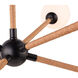 Capilano LED 36.2 inch Black Chandelier Ceiling Light