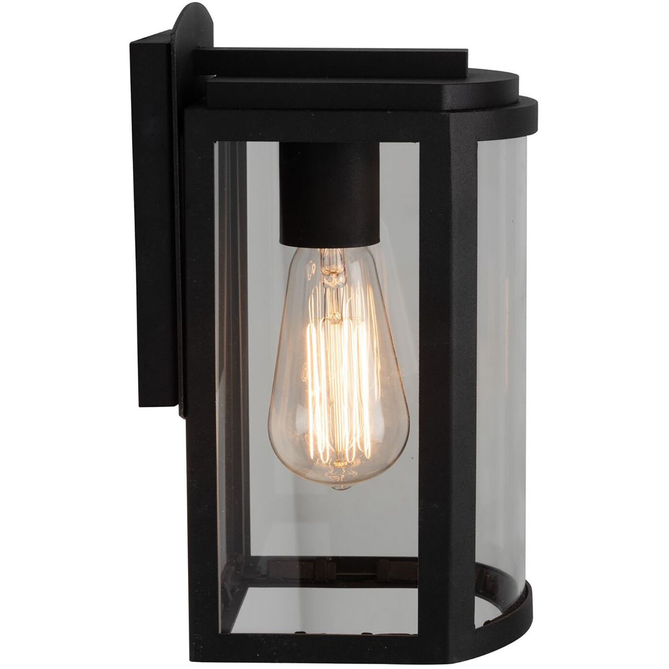 Lakewood LED 5 inch Matte Black Outdoor Wall Light