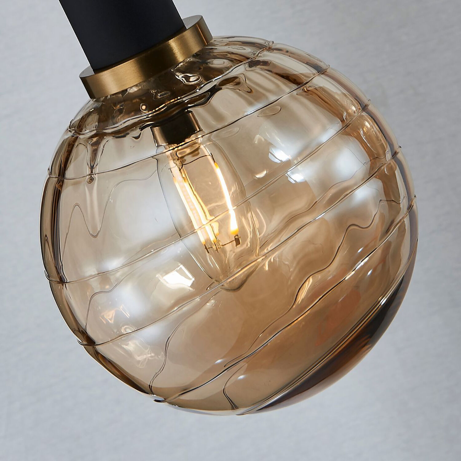 Gem Island Light Ceiling Light in Amber