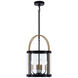 Bonita LED 13 inch Black and Brushed Brass Pendant Ceiling Light