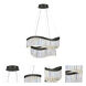 Jules LED 24.8 inch Black Chandelier Ceiling Light