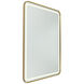 Reflections 31.5 X 23.6 inch Brushed Brass LED Mirror