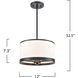 High Street 3 Light 12.01 inch Black Pendant Ceiling Light