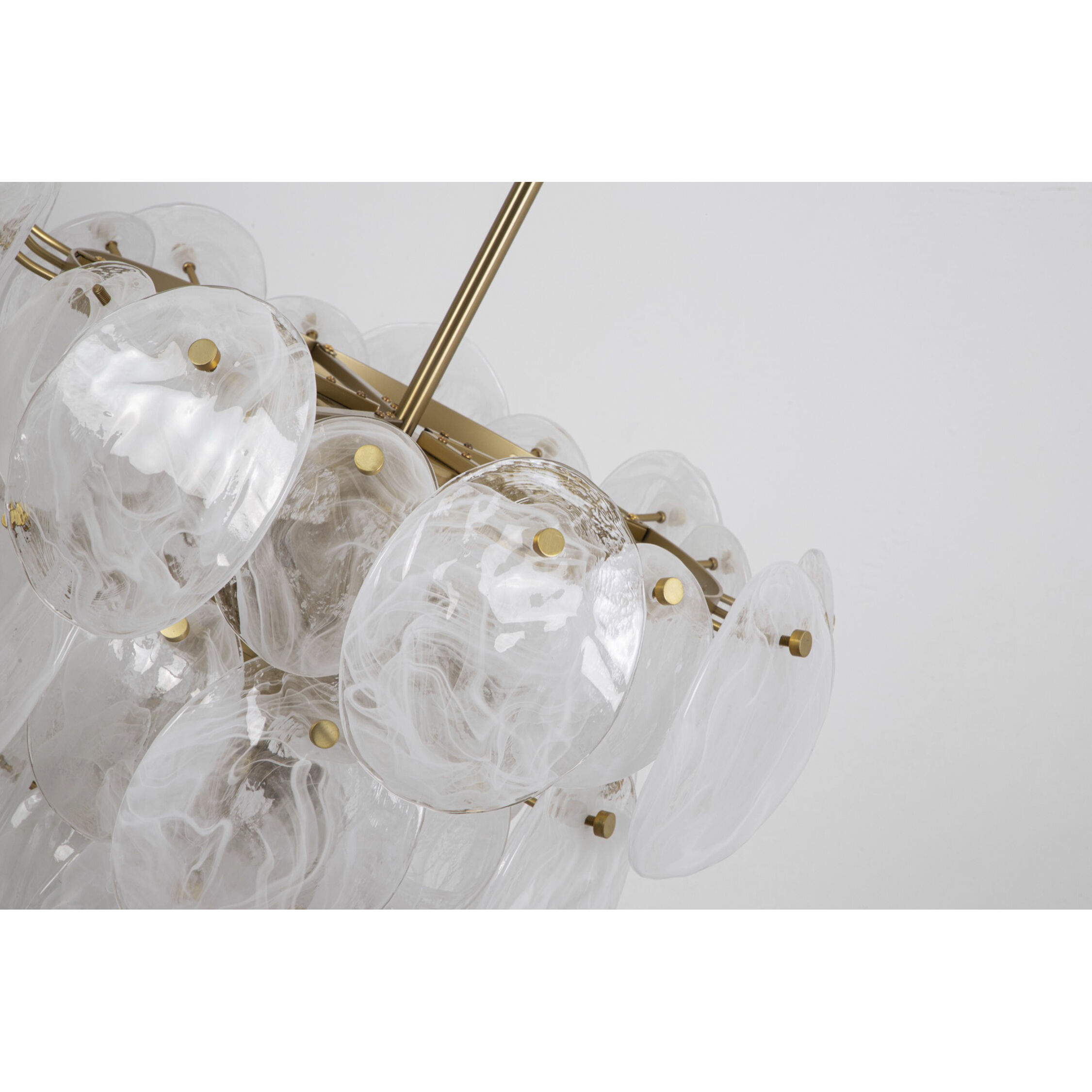 Lily 8 Light 23.58 inch Brushed Brass Chandelier Ceiling Light