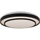 Aziza LED 19 inch Black Flush Mount Ceiling Light