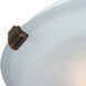 Clip Flush LED 12 inch Brushed Nickel Flush Mount Ceiling Light