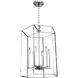 Modern Elegance 6 Light 22 inch Chrome Chandelier Ceiling Light