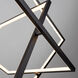 Graymar LED 34 inch Black Chandelier Ceiling Light