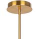 Aurelia LED 23 inch Brass Down Chandeliers Ceiling Light