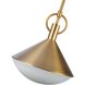 Abruzzo 1 Light 11.25 inch Brass Down Pendant Ceiling Light