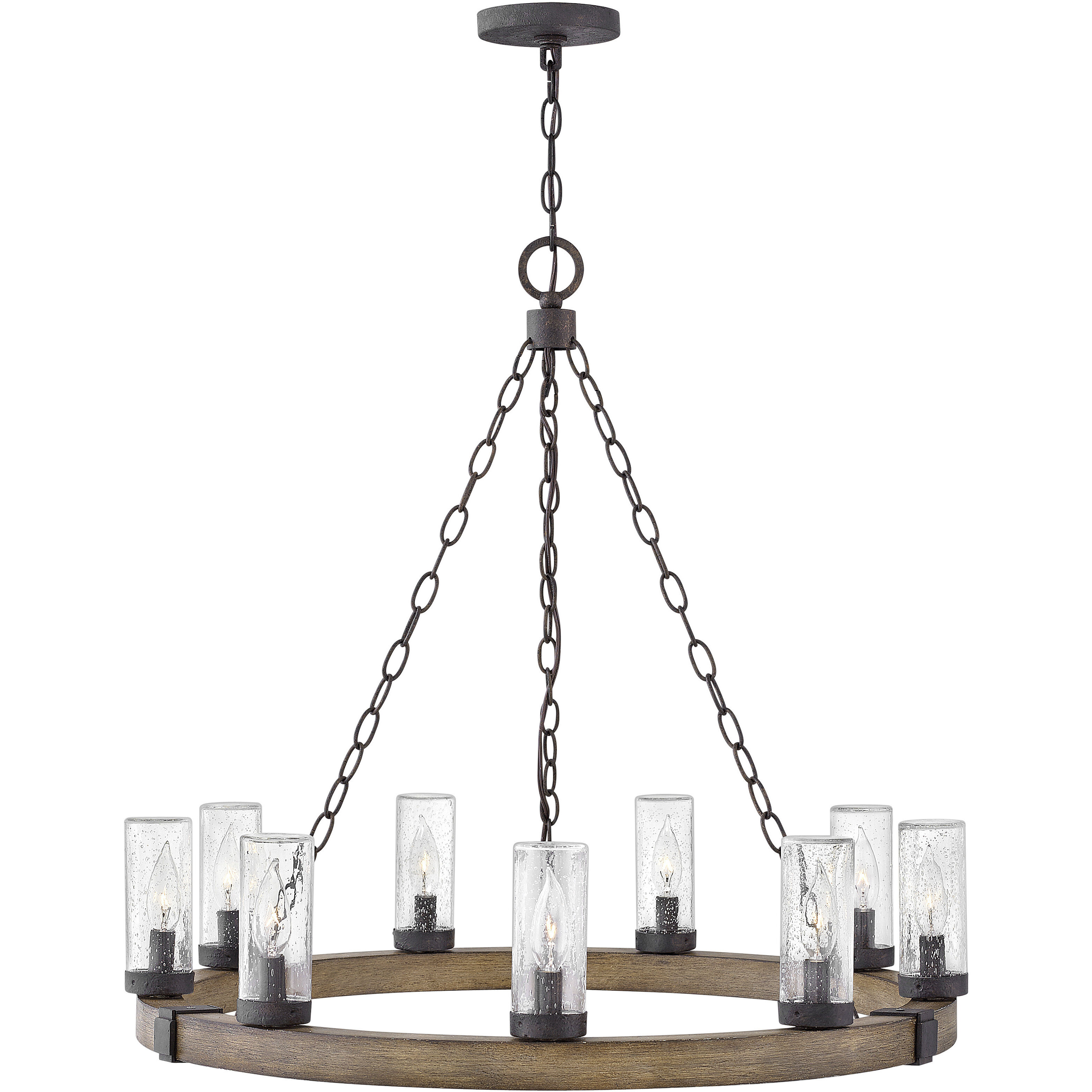 Open Air Sawyer 9 Light 30.00 inch Outdoor Pendant/Chandelier